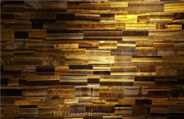 Golden Tiger Eye, Translucent Semi-Precious Stone Slabs & Tiles