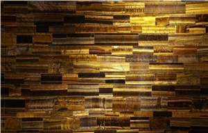 Golden Tiger Eye, Translucent Semi-Precious Stone Slabs & Tiles