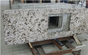 High Quality and Very Popular Polished Bianco Antico Countertop, White Granite Kitchen Tops, Table and Bar Tops, Island, Solid Surface Kitchen Tops