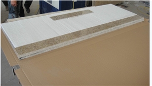 Sunset Gold Granite Kitchen Countertop, Wholesale G682 Prefab Granite Countertop, Granite G682 Countertop, G682 Yellow Granite Kitchen Countertops,Usa Best Selling Yellow Granite Bar Tops, Rust Yellow