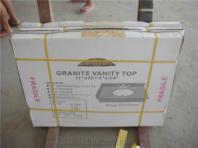 Sunset Gold Granite Kitchen Countertop, Wholesale G682 Prefab Granite Countertop, Granite G682 Countertop, G682 Yellow Granite Kitchen Countertops,Usa Best Selling Yellow Granite Bar Tops, Rust Yellow