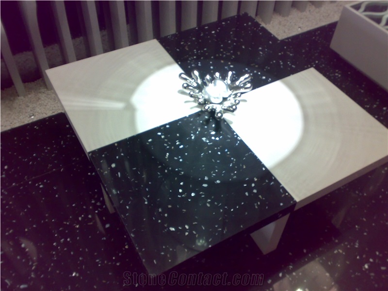 White Quartz Stone Table Top