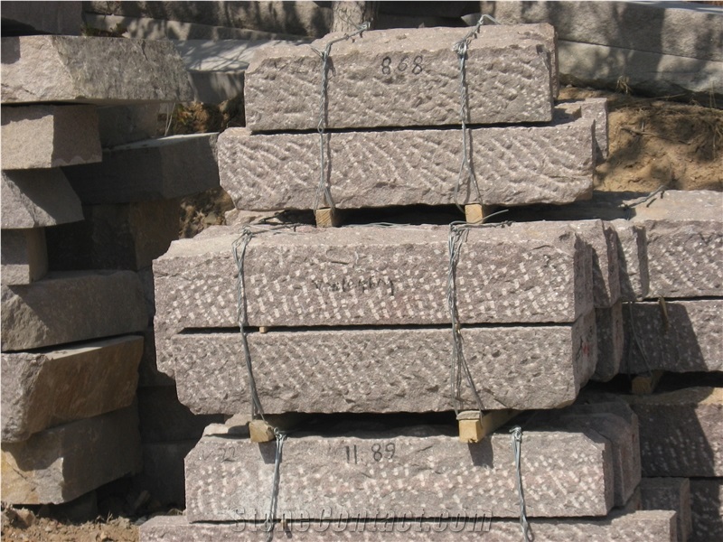 China Red Granite Kerbing, G354 Red Granite Kerbs