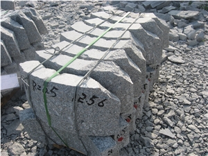 Curved Kerbs,Rough Curved Granite Kerbs, G341 Grey Granite Kerbs
