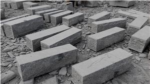 Granite Stone Wall Sawn, G341 Grey Granite Mushroom Stone