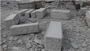 Granite Stone Wall Sawn, G341 Grey Granite Mushroom Stone