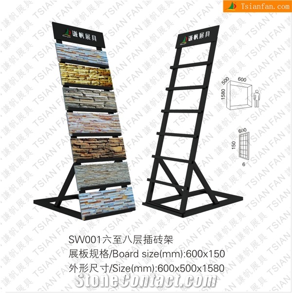 Tsianfan Sw001 Pop up Fashionable Stone Tile Display Stand