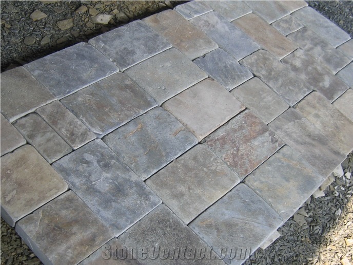 Chian Rust Slate Walking Paver Covering Tiles