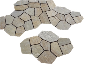 China Beige Slate Flagstone Random Walkway