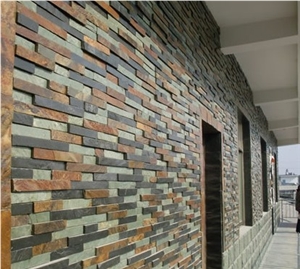 China Classic Rust Slate Cultured Stone/Stacked Stone,Ledgestone for Wall Cladding China Classic Rust Slate Cultured Stone/Stacked Stone,Ledgestone for Wall Cladding