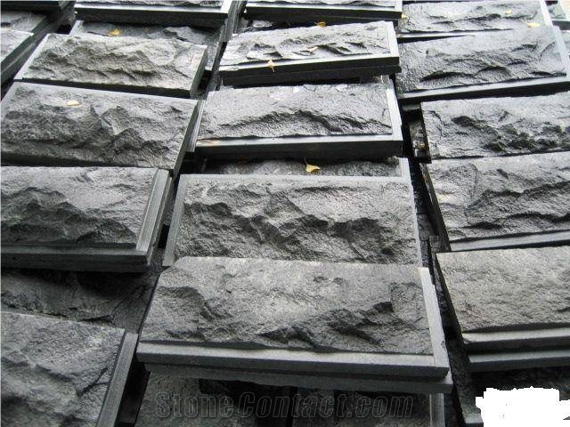 China Green Slate Mushroom Stone,Wall Stone
