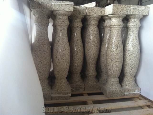 G636 Granite Balustrade,China Pink Granite Baluster for Home Balcony Building & Staircase Decor