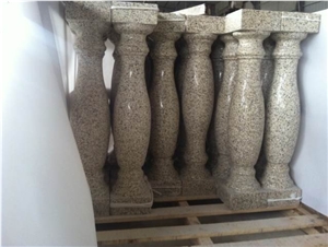 G636 Granite Balustrade,China Pink Granite Baluster for Home Balcony Building & Staircase Decor