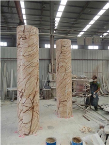 Golden Spider Marble Columns Golden Spider Marble Columns