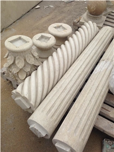 Golden Spider Marble Columns