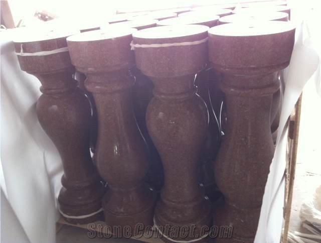 Indian Red Granite Balustrade,Baluster