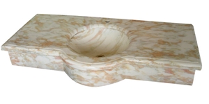 Pink Marble Bathroom Top,Vanity Tops