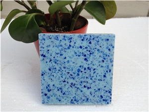 Pure Blue Color Quartz Stone Sample Tiles Pure Blue Color Quartz Stone Sample Tiles
