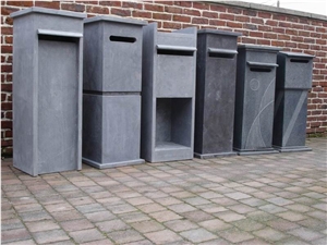 Shandong Blue Limestone Mailbox,Letter Boxes