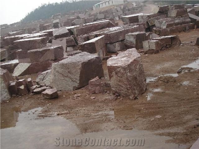 Shouning Red Granite Blocks, China Red Granite Blocks