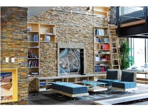 Split Face White Quartzite Cultured Stone,Stacked Stone,Ledge Stone Home Decor Tv Set Wall Background Caldding