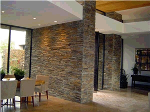 Split Face White Quartzite Cultured Stone,Stacked Stone,Ledge Stone Home Decor Tv Set Wall Background Caldding