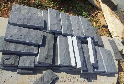Zhangpu Black Basalt Mushroom Stone Wall Cladding