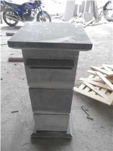China Blue Stone Lanterns, Stone Mailbox