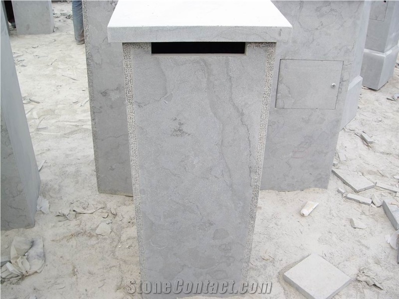 China Blue Stone Lanterns, Stone Mailbox