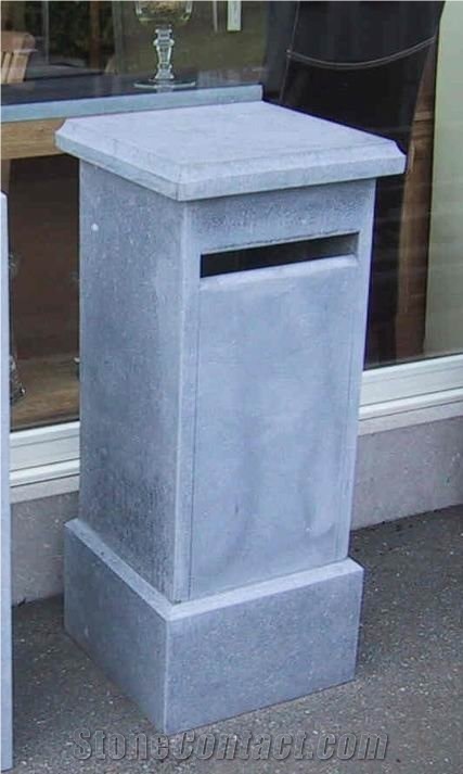 China Blue Stone Lanterns, Stone Mailbox