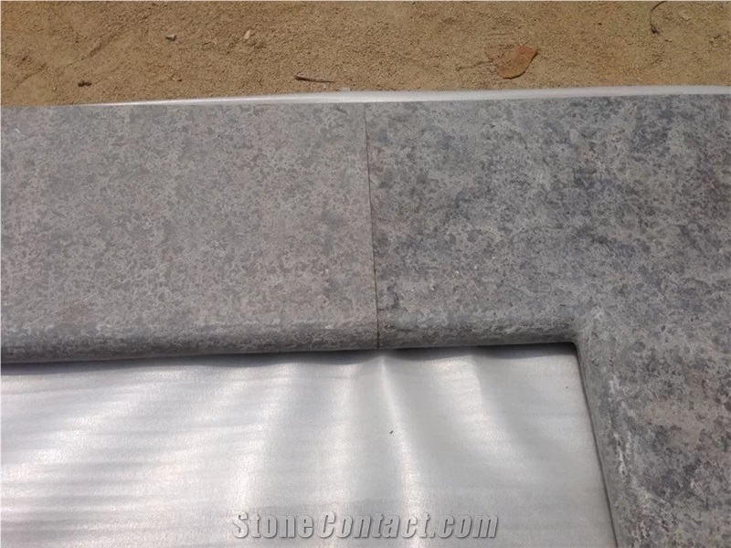 Grey Blue Stone Garden & Palisade