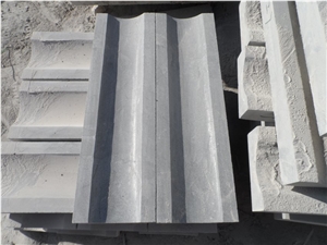 Grey Blue Stone Garden & Palisade