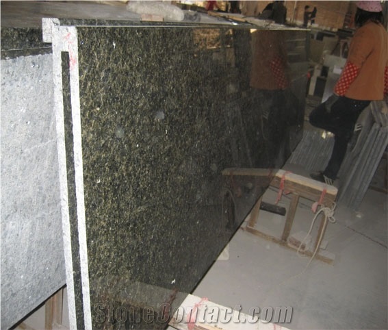 Ubatuba Granite Countertop, Brazil Granite Pre-Fabricated Countertop