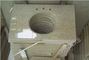 Golden Leaf Countertop,G682 Vanitytop,Yellow Granite Bath Countertop, G682 Granite Bath Tops