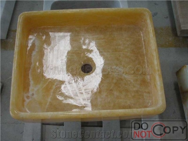 Honey Onyx Art Basin,Onyx Wash Basin,Onyx Stone Sink