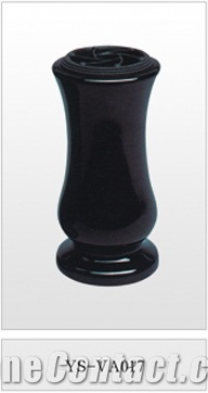 Shanxi Black Granite Vase