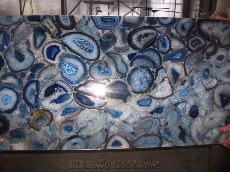 High Quality Blue Semiprecious Stone Slabs