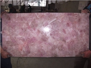High Quality Pink Semiprecious Stone Slabs