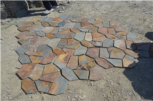 Autumn Horizon Flagmats, Hebei Rust Slate Flagstone