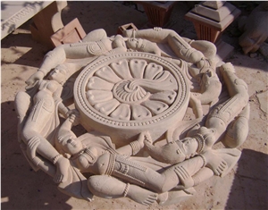 Stone Art Work, Pink Sandstone Artifacts & Handcrafts