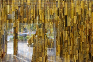 Stripe Onyx Slabs & Tiles, China Yellow Onyx