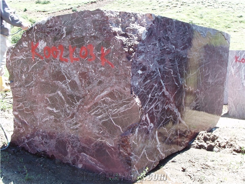 Rosso Levanto Marble Sivas Cherry Marble Block