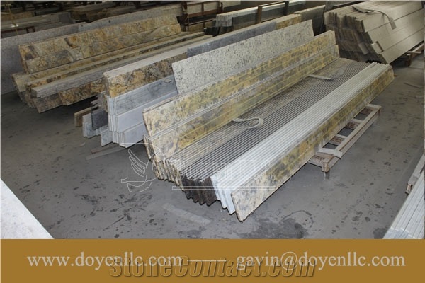 Tan Brown Granite Back Splashes for Kitchen Countertops, India Tan Brown Red Granite Kitchen Countertops