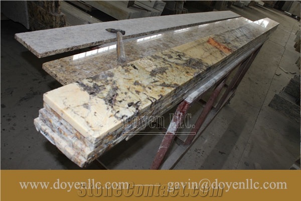 Tan Brown Granite Back Splashes for Kitchen Countertops, India Tan Brown Red Granite Kitchen Countertops