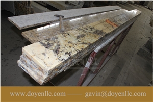 Tan Brown Granite Back Splashes for Kitchen Countertops, India Tan Brown Red Granite Kitchen Countertops