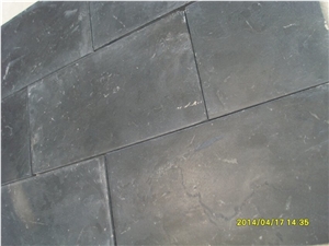 Honed Black Limestone, Slabs & Tiles