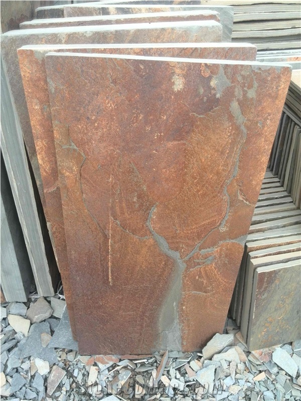 Rusty Slate Tread, Slate Stairs, Thick Slate Steps