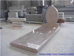G663 Granite Italy Style Granite Tombstone