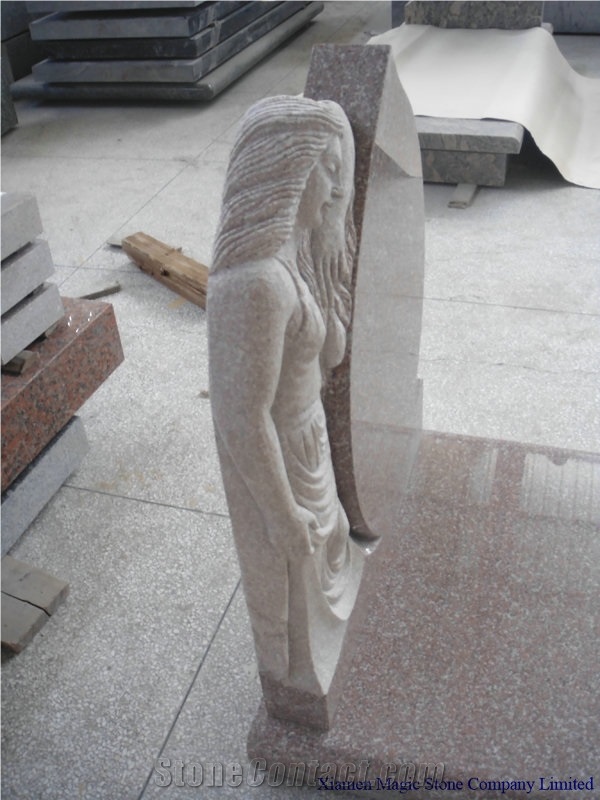 G663 Granite Italy Style Tombstone