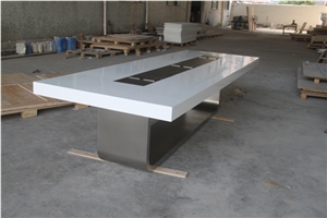 Modern Conference Table,White Meeting Table, White Conference Tables